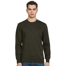 Deals, Discounts & Offers on Men - [Size L] Van Heusen Men Cotton Crew Neck Sweatshirt