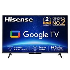 Deals, Discounts & Offers on Televisions - [Prepaid] Hisense 108 cm (43 inches) Bezelless Series 4K Ultra HD Smart LED Google TV 43A6H (Black)