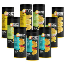 Deals, Discounts & Offers on  - TAGZ Popped Potato Chips | Not Fried, Not Baked , No Cholesterol | Healthy Snack from Tagz CanZ Classic Combo (Pack of 9) | 9 CanZ (3 CanZ each of Masala Trekkin', Cream Onion Divin', Salt Trippin)