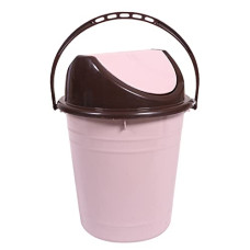 Deals, Discounts & Offers on  - Kuber Industries Plastic Dustbin with Swinging Lid|Portable Garbage Basket & Round Trash Can