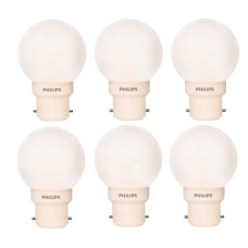 Deals, Discounts & Offers on  - PHILIPS 0.5W B22D LED Cool White Bulb, Pack of 6 (Deco Mini)