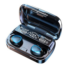 Deals, Discounts & Offers on Headphones - {2022 NEW UPDATE} Attrrix True Wireless Earbuds with Power Bank Charge your phone, Upto 220 Hours Total playback (Charging case backup) time M10 Bluetooth 5.1 Earbuds in-Ear TWS Stereo Headphones with Smart LED Display Charging Case, Waterproof Built-in M
