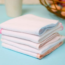 Deals, Discounts & Offers on Baby Care - BASIC Reusable Hand & Face Towels, Cloth Napkins, 100% Pure Cotton Terry Washcloth, Burp Cloth for Infants & Toddlers | Extra Soft Napkins