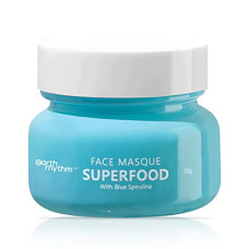Deals, Discounts & Offers on Beauty Care - Earth Rhythm Superfood Face Masque with Blue Spirulina & Squalane - 50 GM | Hydrates, Firms and Tones Skin, Reduces Signs of Ageing