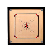 Deals, Discounts & Offers on Toys & Games - Wanna Party Wooden Carrom Board 26x26 Inches (Coins & Striker are Included)