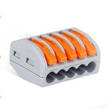 Deals, Discounts & Offers on  - Robocraze Push-in Conductor Terminal Block Wago 5 Pin 222-415A (Pack of 1)
