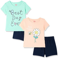 Deals, Discounts & Offers on Baby Care - [Size 3 - 6M] Amazon Brand - Jam & Honey baby-girls Overalls