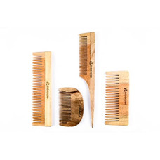 Deals, Discounts & Offers on Beauty Care - Biodeuso Wooden Short Detailing Comb, Plasticfree Comb Pack of 1, Brown (COMB COMBO 5)