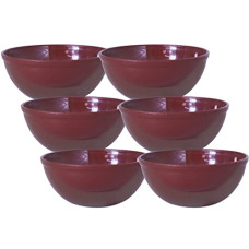 Deals, Discounts & Offers on  - Wonder Plastic Sigma 1500 Microwave Safe Bowl Set, 6 pc Bowl 1300 ml, Brown Color, Made in India, KBS03348