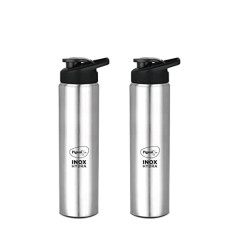 Deals, Discounts & Offers on  - Pigeon INOX Hydra 750 700 ml Bottle (Pack of 2, Black, Steel/Chrome, Steel)