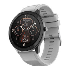 Deals, Discounts & Offers on Electronics - TAGG Kronos Lite Full Touch Smartwatch with 1.3 Display & 60+ Sports Modes, Waterproof Rating, Sp02 Tracking, Live Watch Faces, 7 Days Battery, Games & Calculator Smoke Grey, Free Size