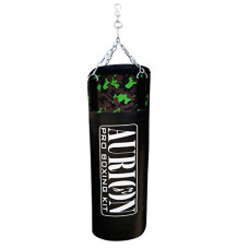 Deals, Discounts & Offers on  - Aurion Unfilled Heavy Punch Bag 2 ft 3ft 4ft 5ft 6ft Boxing MMA Sparring Punching Training Kickboxing Muay Thai with Hanging Chain (2 feet (24inches) Unfilled, Army-Green)