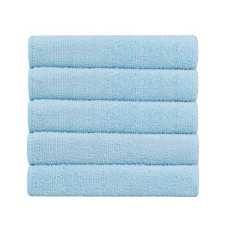 Deals, Discounts & Offers on Home Improvement - Bathla Spic & Span Multi Purpose Micro Fiber Cleaning Cloth - 340 GSM: 30cmx30cm (Pack of 5 - Light Blue)