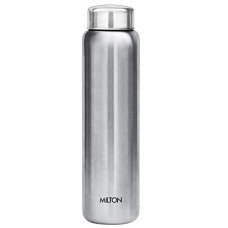 Deals, Discounts & Offers on  - Milton Aqua 1000 Stainless Steel Water Bottle, 1 Piece, 950 ml, Silver