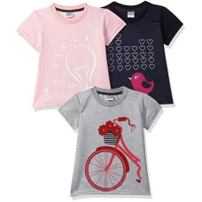 Deals, Discounts & Offers on  - [Size 3 Years-4 Years] Gubbarey Girl's Regular fit T-Shirt