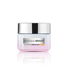 Deals, Discounts & Offers on Beauty Care - L'Oral Paris Glycolic Bright Day Cream with SPF 17, 15ml |Skin Brightening Cream with Glycolic Acid that Visbily Minimizes Spots & Reveals Even Toned Skin