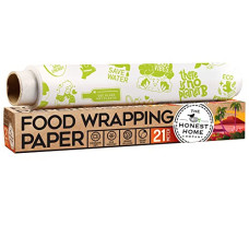 Deals, Discounts & Offers on  - The Honest Home Company | 21Meter Multipurpose Food Wrapping Paper Roll | Oilproof, Reusable Paper Wrap For Food | Roti, Paratha & Sandwich Paper | Extra Wide 11Inch Wrapping Paper For Food - 21Mtr Roll