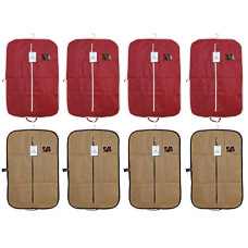 Deals, Discounts & Offers on  - Kuber Industries Foldable 8 Piece Non Woven Coat Cover, Maroon and Brown