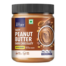 Deals, Discounts & Offers on  - Saffola FITTIFY Tasty Peanut Butter | Dark Chocolaty | Super Creamy | High Protein | High Fiber | Vegan| No Trans Fat | 200g