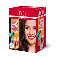 Deals, Discounts & Offers on Beauty Care - Livon Heat Protect Serum, For Protection Upto 250C, 2X Less Hair Breakage & Syska Hair Dryer, Pack of 2 Serums Each 100 ml