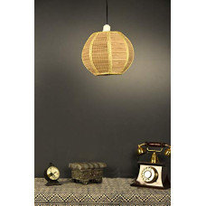 Deals, Discounts & Offers on  - Tu Casa HG-28 Small fine Cane pendent Light Cane Holder Type e-27 Size 9.5x11x29.5