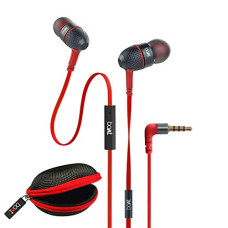 Deals, Discounts & Offers on Mobile Accessories - boAt BassHeads 225 Wired in Ear Earphone with Mic (Red)