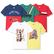 Deals, Discounts & Offers on  - [Size 3 Years-4 Years] Amazon Brand - Jam & Honey Boys T-Shirt