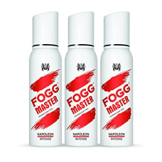 Deals, Discounts & Offers on Beauty Care - Fogg Master Napoleon Intense, No Gas Perfume Body Spray For Men, Long Lasting Everyday Deodorant, 120ml Each (Pack of 3)