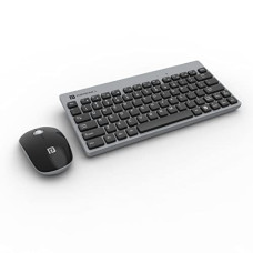 Deals, Discounts & Offers on  - Portronics Key2 Combo Multimedia Wireless Keyboard & Mouse with 2.4 GHz Wireless Technology, Soft & Silent Button, Compact Size(Grey)
