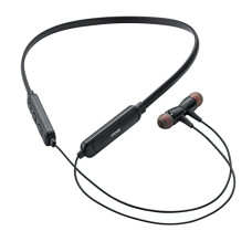 Deals, Discounts & Offers on Headphones - Vibez by Lifelong Wireless Neckband Earphones with Extra Bass|Bluetooth Earphones with 12 hrs Playtime, Bluetooth v5.1, IPX4 Water Resistant, 10 mm Dynamic Drivers | (VBNB01 Rodeo ,1 Year Warranty, Black)