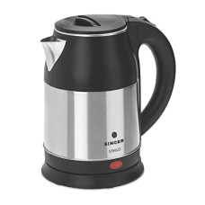 Deals, Discounts & Offers on  - Singer Steelo Electric Kettle 1.8 Liter Stainless Steel Body, 1500watts - Black, Silver