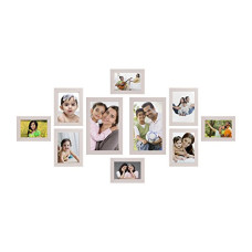 Deals, Discounts & Offers on  - Amazon Brand - Solimo Collage Photo Frames, Set of 10,wall hanging (4 pcs - 13.0cm x18.0cm, 4 pcs - 15.5cm.X 20.5cm , 2 pcs - 18.0 cm X 28.0cm)