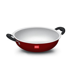 Deals, Discounts & Offers on Cookware - Ideal Aluminium Cookware Kadai, 270 Mm, Silver