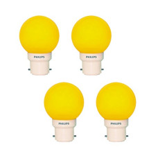 Deals, Discounts & Offers on  - PHILIPS Deco Mini Base B22D 0.5-Watt Led Bulb (Pack of 4, Yellow)