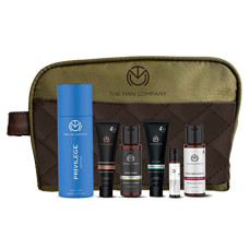 Deals, Discounts & Offers on Beauty Care - The Man Company Premium Skin Glow Collection 6 in 1 Combo Travel Mini Kit | Gift Set for Men | De Tan Charcoal Face Care | Deo
