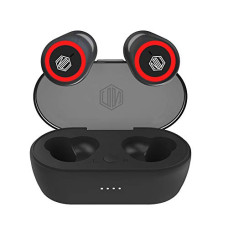Deals, Discounts & Offers on Headphones - Nu Republic Starbuds 4 True Wireless Earbuds (TWS) BT V5.0, Upto 20Hrs Play Time, Compact Charging Case, Sweat & Water Resistant, Voice Assistant/Siri with in-Built Mic - Red