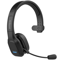 Deals, Discounts & Offers on Headphones - AirSound M100 Pro Bluetooth Wireless Headset | Flexible Microphone, for Conference Calls, 32 Hr Talk Time, CVC 8.0 Noise-Cancelling On-Ear