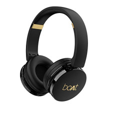 Deals, Discounts & Offers on Headphones - boAt Rockerz 370 On Ear Bluetooth Headphones with Upto 12 Hours Playtime, Cozy Padded Earcups and Bluetooth v5.0, with Mic (Buoyant Black)