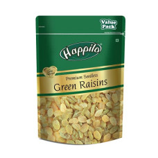 Deals, Discounts & Offers on  - Happilo Premium Seedless Green Raisins 500g Value Pack| Kishmish | Nutritious| Rich in Iron & Vitamin B