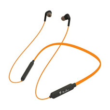 Deals, Discounts & Offers on Headphones - PunnkFunnk PF100 in-Ear Bluetooth Neckband with Up to 12Hrs Playback, Boom Mic & Bluetooth v5.0, Voice Assistant Wireless Earphone (Orange)
