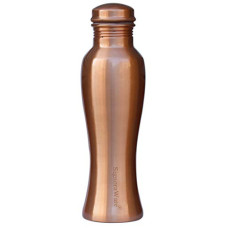 Deals, Discounts & Offers on  - Signoraware Statva Copper Bottle, 1000ml, Set of 1, Brown