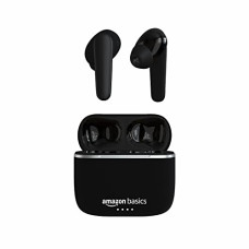 Deals, Discounts & Offers on Headphones - Amazon Basics Bluetooth 5.0 Truly Wireless in Ear Earbuds, Up to 38 Hours Playtime, IPX-5 Rated, Type-C Charging Case, Touch Controls, Voice Assistant, Optional Single Side Use