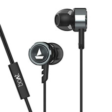Deals, Discounts & Offers on Headphones - boAt BassHeads 122 Wired Earphones with Heavy Bass, Integrated Controls and Mic (Gun Metal)