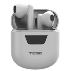 Deals, Discounts & Offers on Headphones - TAGG Newly Launched Liberty Buds Mini Truly Wireless Earbuds with Quad Mic, Fast Charge, Rich Bass, 13mm Dynamic Drivers (White)