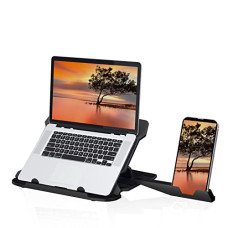 Deals, Discounts & Offers on Laptop Accessories - Portronics My Buddy Hexa 22 Adjustable Tabletop Laptop Stand with Mobile Holder Ventilated Portable Foldable Compatible