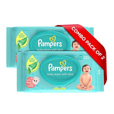 Deals, Discounts & Offers on Baby Care - Pampers Baby Gentle Wet Wipes with Aloe Vera 144 Wipes
