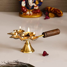 Deals, Discounts & Offers on  - eCraftIndia Brass Panchdeep Diya