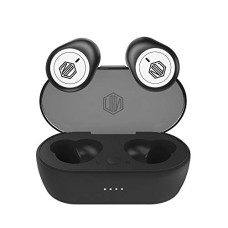 Deals, Discounts & Offers on Headphones - Nu Republic Starbuds 4 True Wireless Earbuds (TWS) BT V5.0, Upto 20Hrs Play Time, Compact Charging Case, Sweat & Water Resistant, Voice Assistant/Siri with in-Built Mic, Black/White