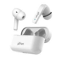 Deals, Discounts & Offers on Headphones - pTron Basspods 992 Active Noise Cancelling (ANC) Bluetooth 5.0 Wireless in Ear Earbuds with mic, Deep Bass, Low Latency, Ergonomic Touch Control Voice Assistance & IPX4 Water-Resistant (White)
