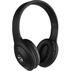 Deals, Discounts & Offers on Headphones - Zebronics Zeb Duke 101 Wireless Headphone with Mic, Supporting Bluetooth 5.0, AUX Input Wired Mode, mSD Card Slot, Dual Pairing, On Ear & FM,12 hrs Play Back time, Media/Call Controls (Black)